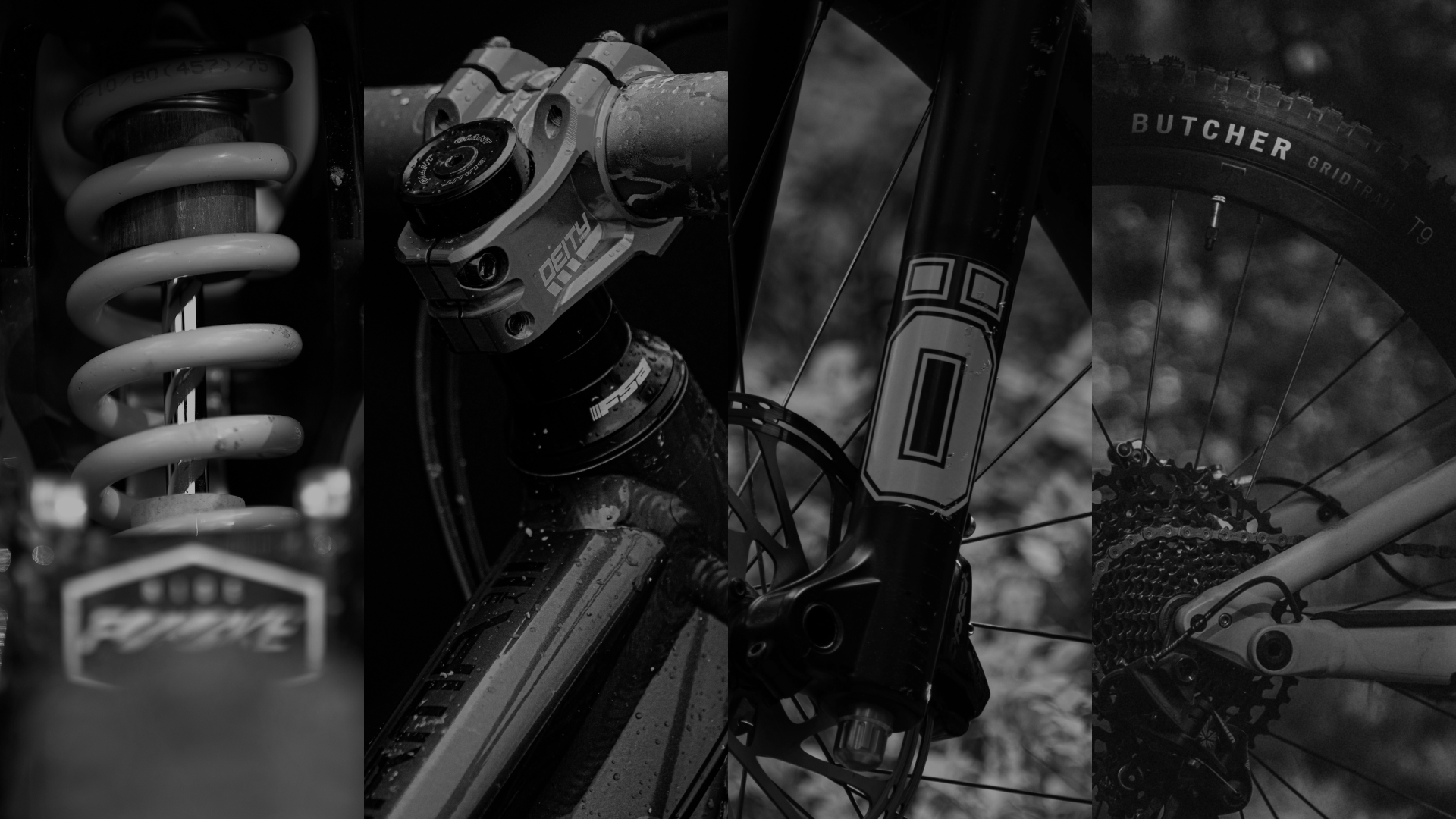 Mountain bike rider on trail - RideNote app helps track your perfect bike settings