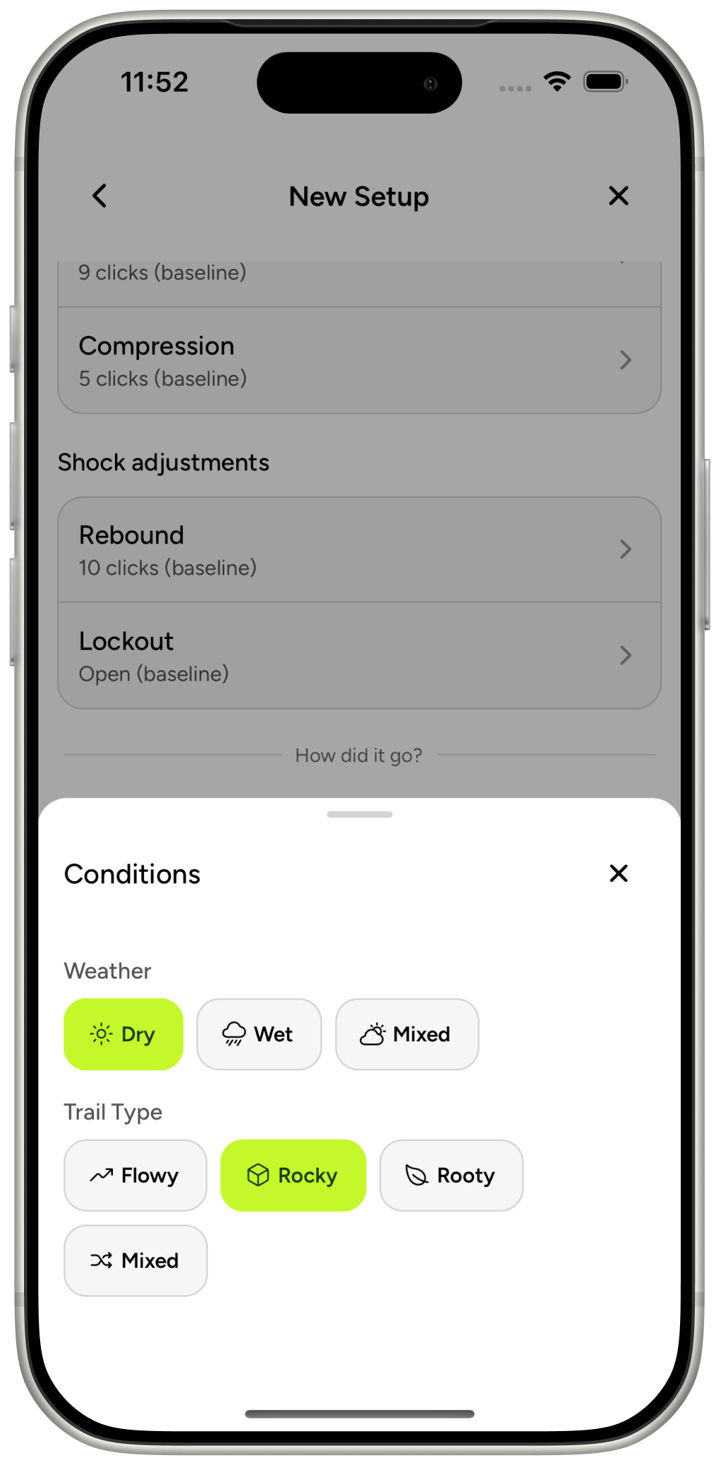 RideNote App - Rate Feedback